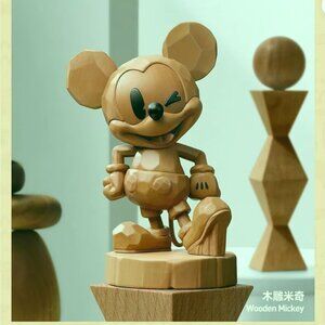 WOODEN MICKEY Figurine - Boundless Creativity Series Authentic POPMART